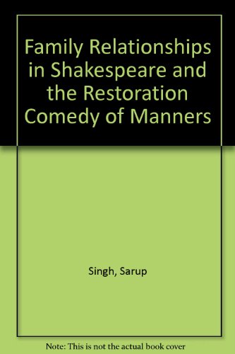 Family Relationships in Shakespeare and the Restoration Comedy of Manners