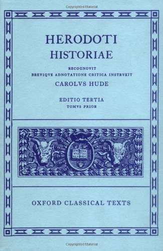 Book Cover Herodoti Historiae, Volume I: Books I-IV (Oxford Classical Texts)