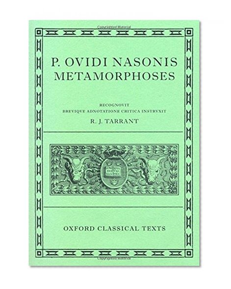 Book Cover Metamorphoses (Oxford Classical Texts) (Latin Edition)