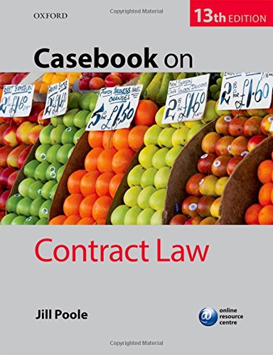 Book Cover Casebook on Contract Law