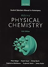 Book Cover Student Solutions Manual to accompany Atkins' Physical Chemistry 11th  edition