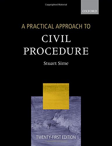 Book Cover A Practical Approach to Civil Procedure