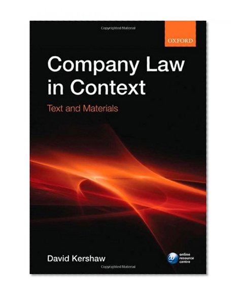 Company law in context: Text and materials