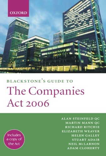 Blackstone's Guide to the Companies Act 2006