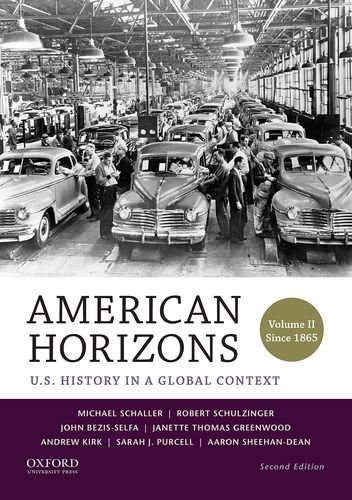 Book Cover American Horizons: U.S. History in a Global Context, Volume II: Since 1865
