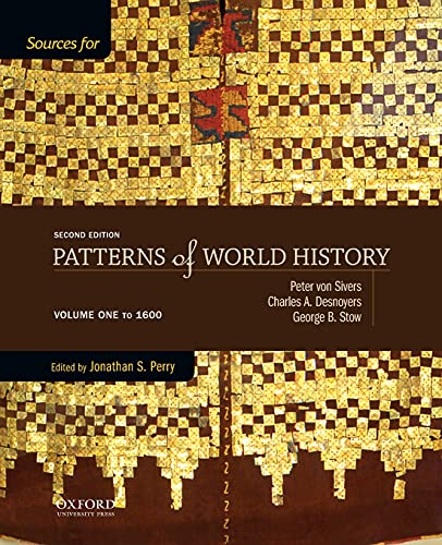 Book Cover Sources for Patterns of World History: Volume One to 1600