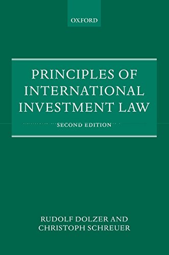 Book Cover Principles of International Investment Law