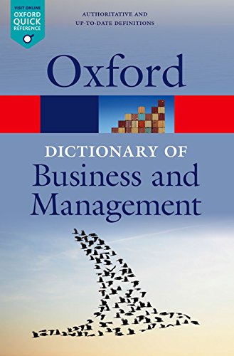 Book Cover A Dictionary of Business and Management (Oxford Quick Reference)