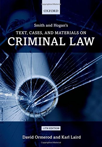 Book Cover Smith and Hogan Criminal Law: Text and Materials