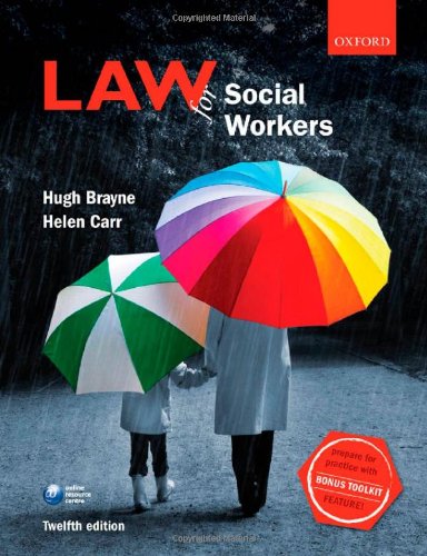 Book Cover Law for Social Workers