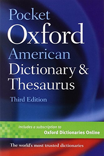 Book Cover Pocket Oxford American Dictionary & Thesaurus