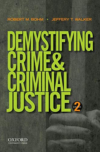 Book Cover Demystifying Crime and Criminal Justice