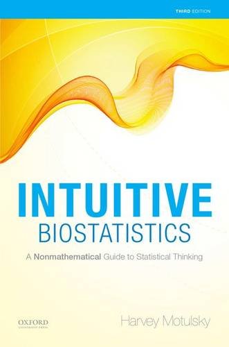 Book Cover Intuitive Biostatistics: A Nonmathematical Guide to Statistical Thinking, 3rd edition