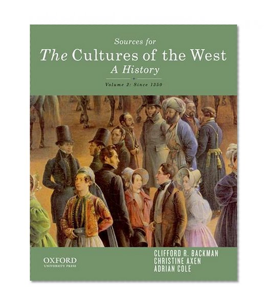 Book Cover Sourcebook for The Cultures of the West, Volume Two