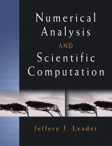Book Cover Numerical Analysis and Scientific Computation
