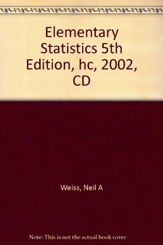 Elementary Statistics 5th Edition, hc, 2002, CD