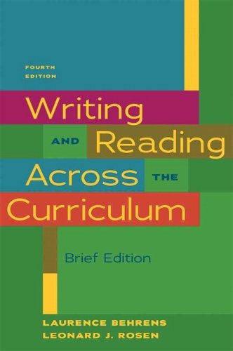 Book Cover Writing & Reading Across the Curriculum, Brief Edition (4th Edition)