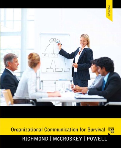 Book Cover Organizational Communication for Survival (5th Edition) (Holbrook Press criminal justice series)