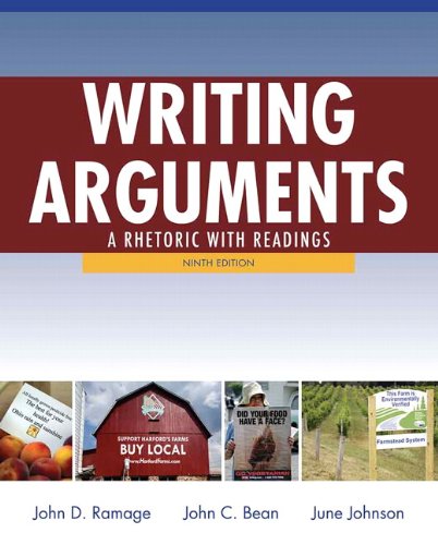 Book Cover Writing Arguments: A Rhetoric with Readings (9th Edition)