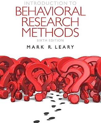 Book Cover Introduction to Behavioral Research Methods (6th Edition)