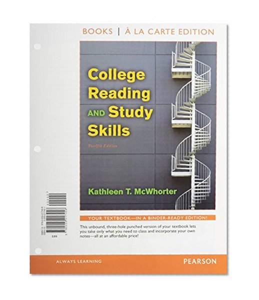 College Reading and Study Skills, Books a la Carte Edition (12th Edition)