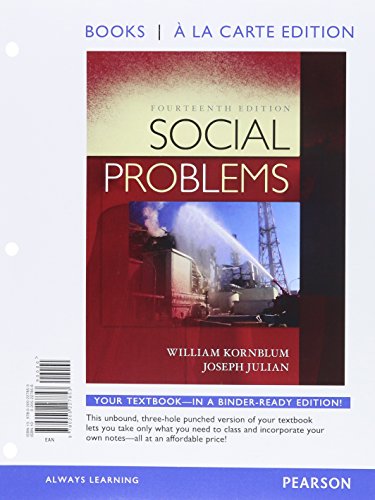 Social Problems, Books a la Carte Edition (14th Edition)