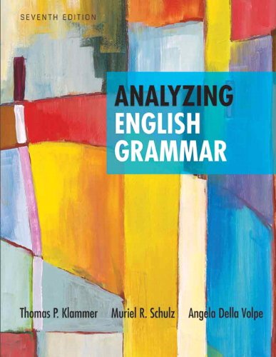 Book Cover Analyzing English Grammar (7th Edition)