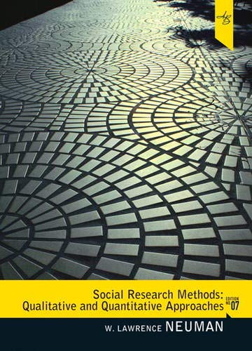Book Cover Social Research Methods: Qualitative and Quantitative Approaches (7th Edition)
