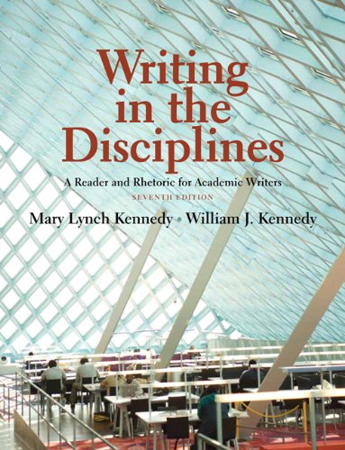 Book Cover Writing in the Disciplines: A Reader and Rhetoric Academic for Writers