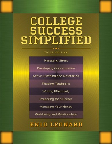 Book Cover College Success Simplified (3rd Edition)