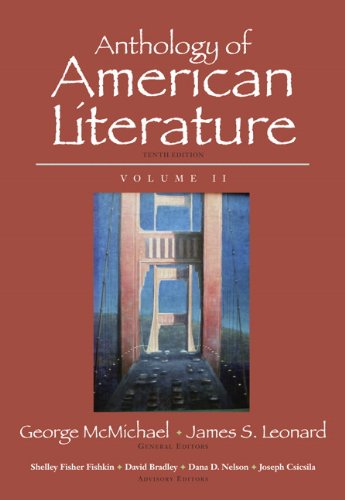 Book Cover Anthology of American Literature, Volume II (10th Edition)