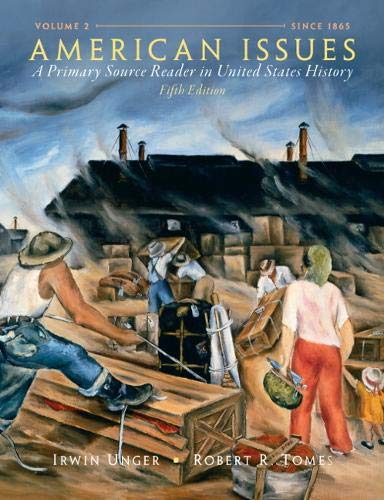 Book Cover American Issues: A Primary Source Reader in United States History, Volume 2