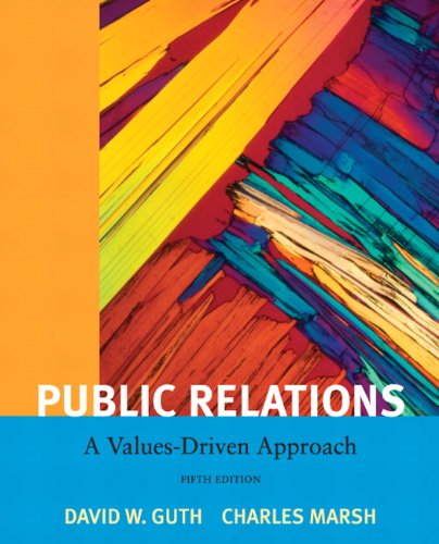 Book Cover Public Relations: A Value Driven Approach (5th Edition)
