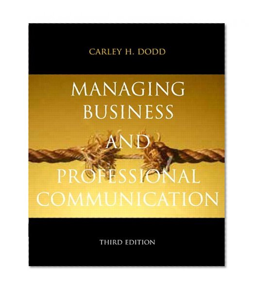 Book Cover Managing Business & Professional Communication (3rd Edition)