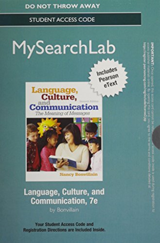 MySearchLab with Pearson eText -- Standalone Access Card -- for Language, Culture and Communication (7th Edition)