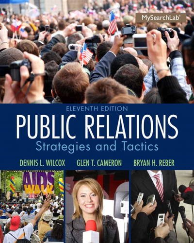 Book Cover Public Relations: Strategies and Tactics (11th Edition)