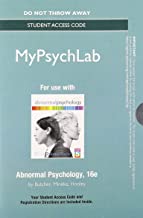 NEW MyPsych Lab without Pearson eText -- Standalone Access Card -- for Abnormal Psychology (16th Edition)