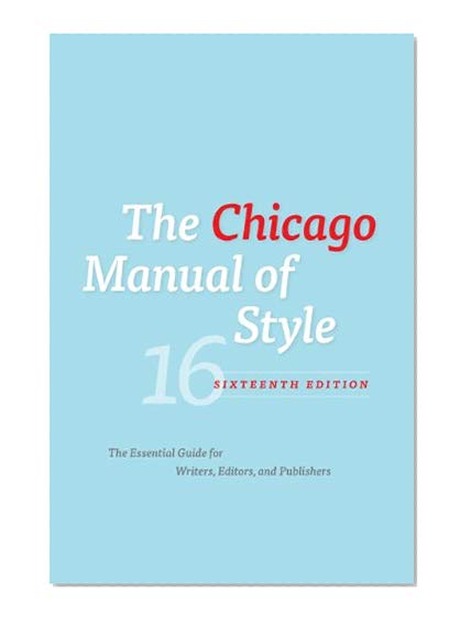 Book Cover The Chicago Manual of Style, 16th Edition