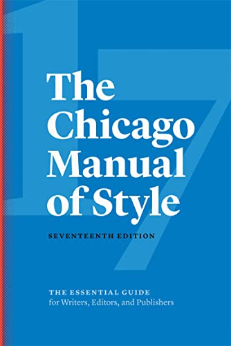 Book Cover The Chicago Manual of Style, 17th Edition