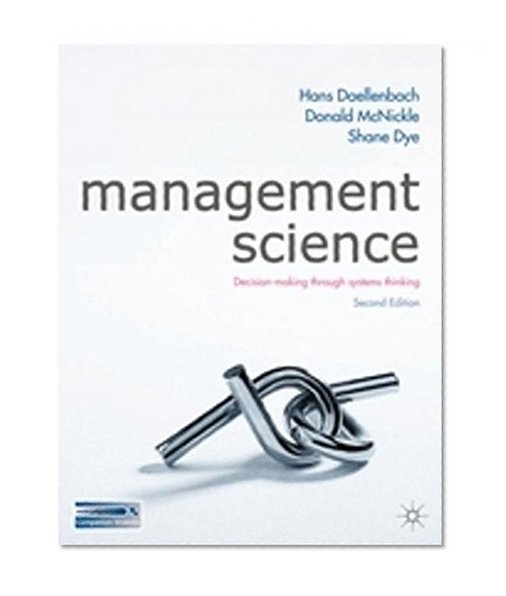 Book Cover Management Science: Decision-making through systems thinking
