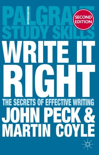 Book Cover Write it Right: The Secrets of Effective Writing (Palgrave Study Skills)