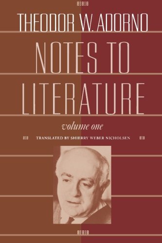 Book Cover Notes to Literature, Volume 1