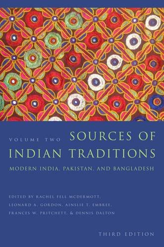 Book Cover 2: Sources of Indian Traditions: Modern India, Pakistan, and Bangladesh (Introduction to Asian Civilizations)