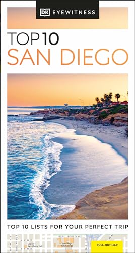 DK Top 10 San Diego: Top 10 lists for your perfect trip, plus an all-weather folded map (Pocket Travel Guide)