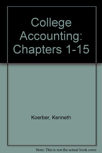 College Accounting: Chapters 1-15 With Working Papers