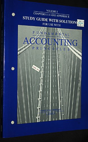 Fundamental Accounting Principles/Study Guide With Solutions