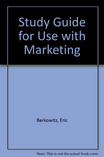Study Guide for Use With Marketing