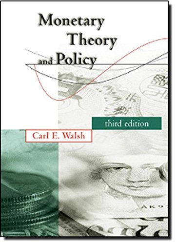 Book Cover Monetary Theory and Policy (The MIT Press)