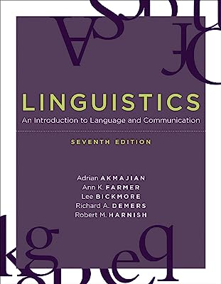 Book Cover Linguistics: An Introduction to Language and Communication (The MIT Press)