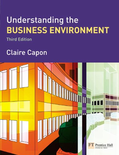 Book Cover Understanding the Business Environment (3rd Edition)